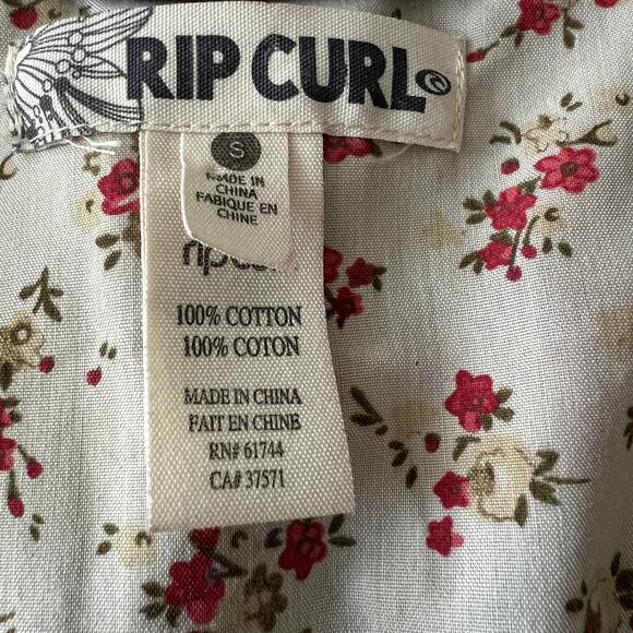 Rip Curl Womens Plum Corduroy‎ Babydoll Button Up Jacket Size Small Surfer Y2K - Picture 4 of 6